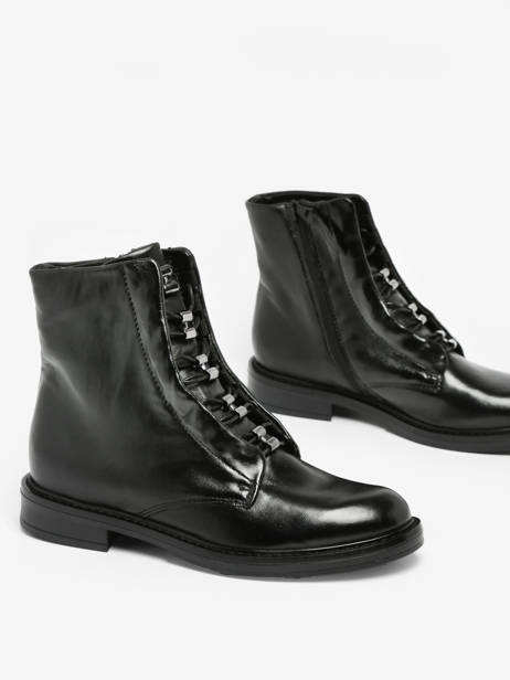 Bottines En Cuir Mjus Noir accessoires T81205 vue secondaire 3