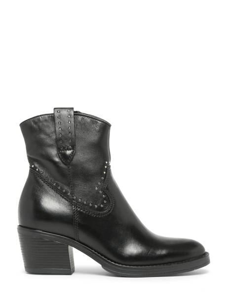 Boots à Talon En Cuir Mjus Noir accessoires T82203
