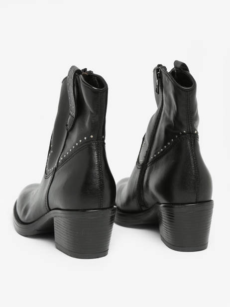 Boots à Talon En Cuir Mjus Noir accessoires T82203 vue secondaire 4