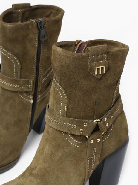 Santiags à Talon En Cuir Mjus Vert accessoires T76202 vue secondaire 2