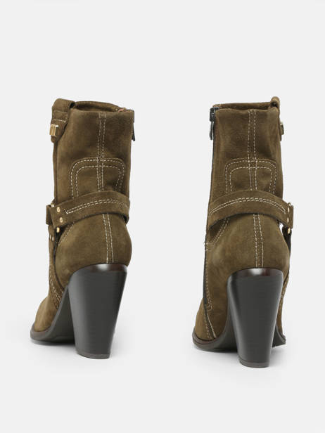 Santiags à Talon En Cuir Mjus Vert accessoires T76202 vue secondaire 5