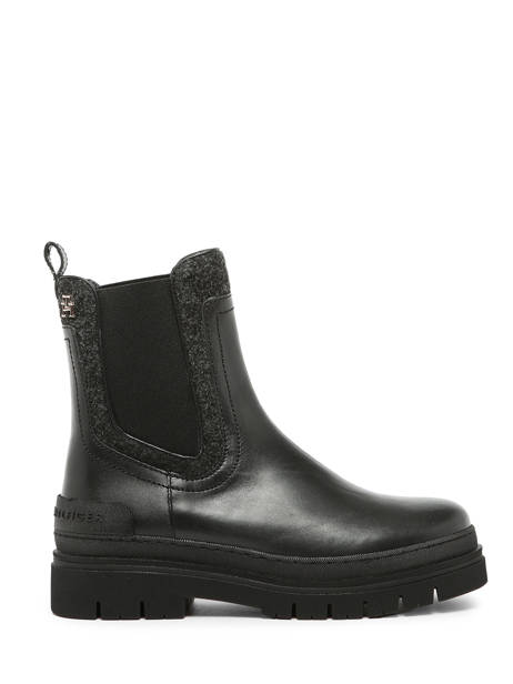 Chelsea Boots En Cuir Tommy hilfiger Beige accessoires 7655BDS