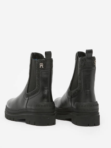 Chelsea Boots En Cuir Tommy hilfiger Beige accessoires 7655BDS vue secondaire 4