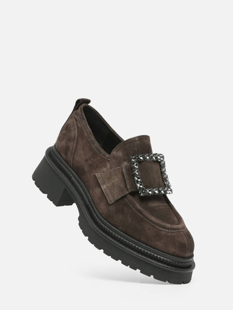 Mocassins En Cuir Alpe Marron accessoires 27261134 vue secondaire 1