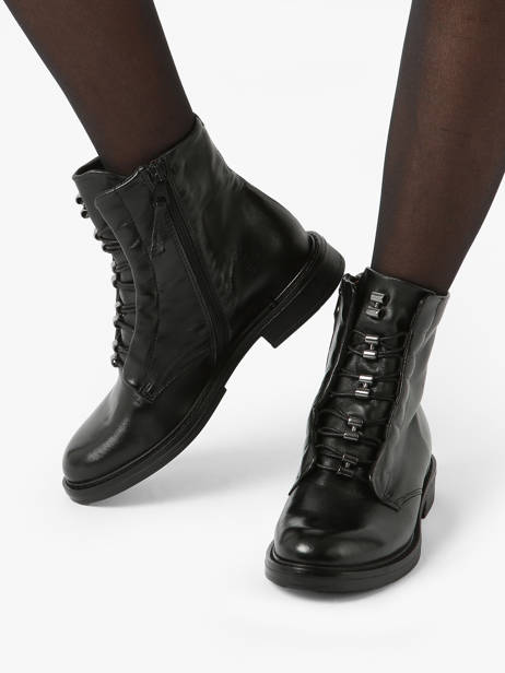 Bottines En Cuir Mjus Noir accessoires T81205 vue secondaire 2