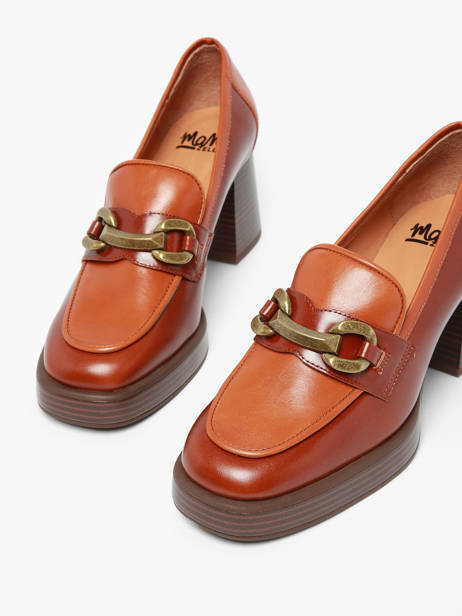 Mocassins à Talon Limon En Cuir Mam'zelle Marron accessoires CSIXV21 vue secondaire 1