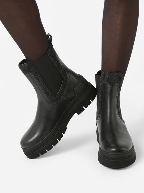 Chelsea Boots En Cuir Tommy hilfiger Beige accessoires 7655BDS vue secondaire 2