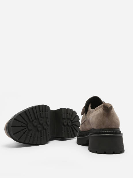 Mocassins En Cuir Alpe Gris accessoires 27261121 vue secondaire 3