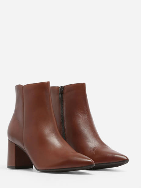 Bottines à Talon En Cuir Tamaris Marron accessoires 41 vue secondaire 2