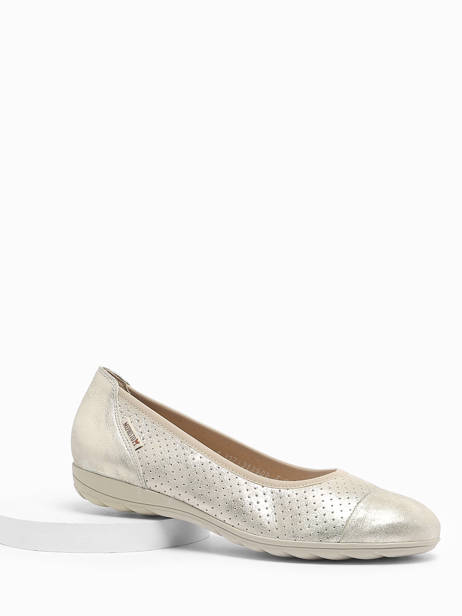 Ballerines En Cuir Mephisto Beige accessoires P5138725 vue secondaire 1