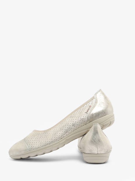 Ballerines En Cuir Mephisto Beige accessoires P5138725 vue secondaire 3