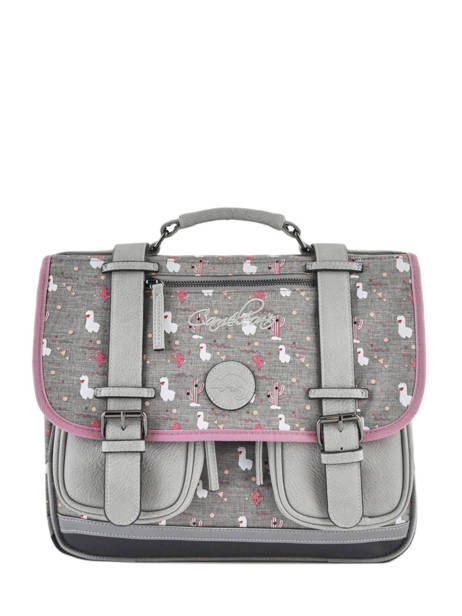 Wheeled Schoolbag 2 Compartments Cameleon Gray vintage fantasy PBVGCA35