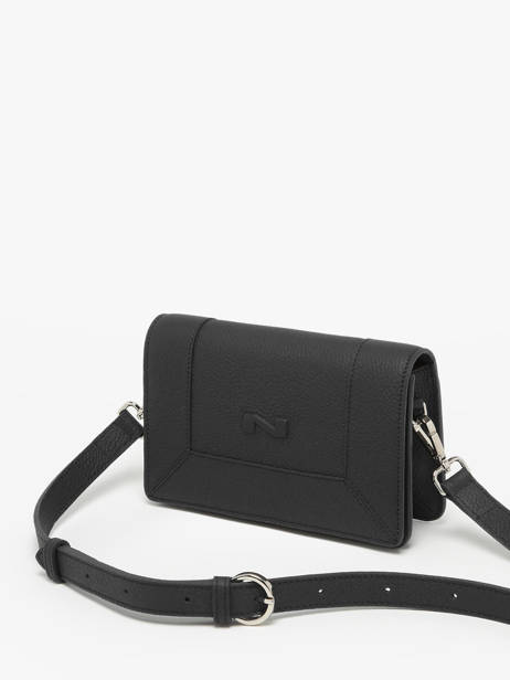 Sac Bandoulière Maastricht Cuir Nathan baume Noir mondrian 4 vue secondaire 2