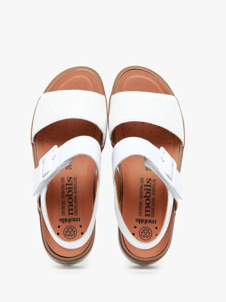 Sandales En Cuir Mephisto Blanc accessoires P5144821 vue secondaire 4