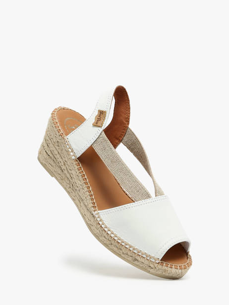 Espadrilles En Cuir Toni pons Blanc accessoires P vue secondaire 1