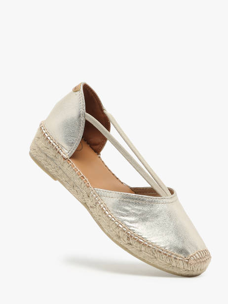 Espadrilles En Cuir Toni pons Or accessoires P vue secondaire 1