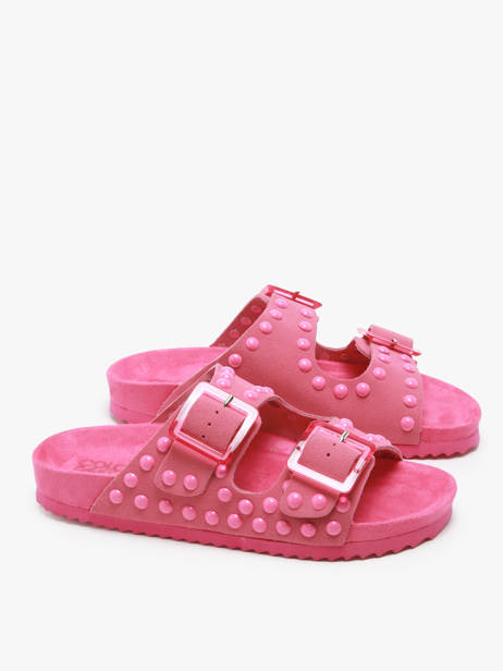 Mules En Cuir Colors of california Rose accessoires HCBIO405 vue secondaire 2