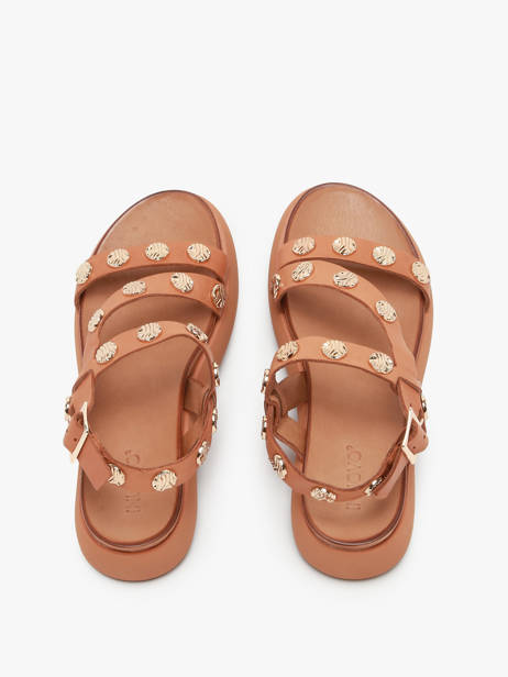 Sandales En Cuir Inuovo Marron accessoires A96019 vue secondaire 3