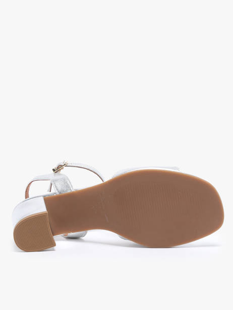 Sandales à Talon En Cuir Rock and rose Argent accessoires 1234TF vue secondaire 5