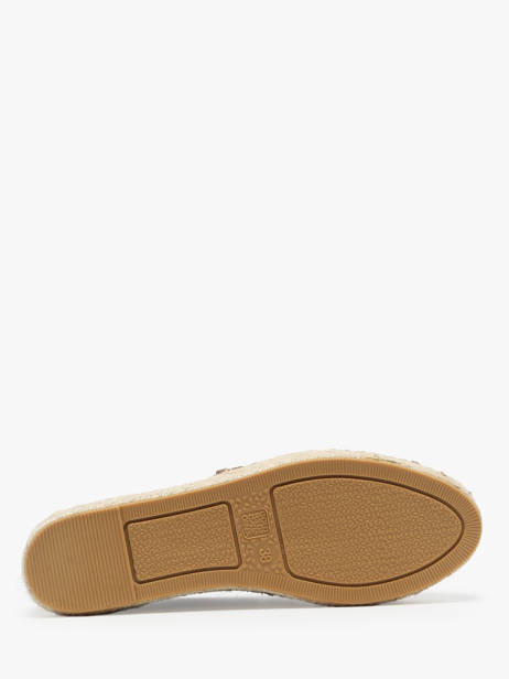 Espadrilles En Cuir Colors of california Marron accessoires HCESPA10 vue secondaire 4