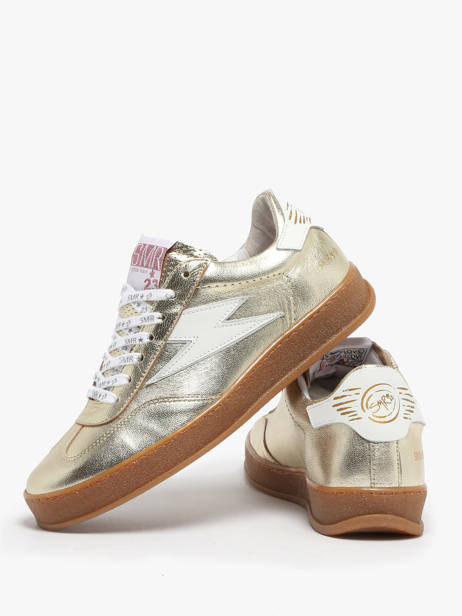 Sneakers Risy En Cuir Semerdjian Or accessoires RISYA135 vue secondaire 1