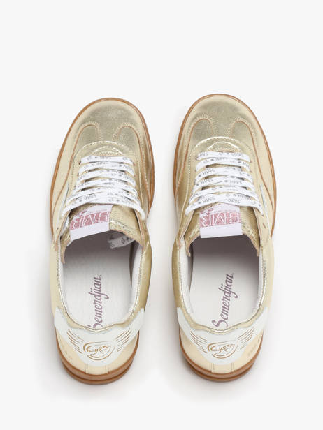 Sneakers Risy En Cuir Semerdjian Or accessoires RISYA135 vue secondaire 4