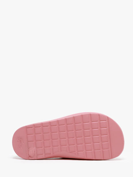 Claquettes Lacoste Rose accessoires 7CFA0020 vue secondaire 3