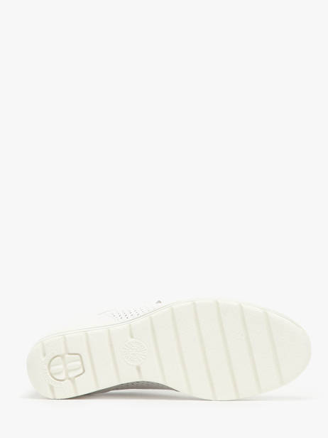 Sneakers Talon Compensé En Cuir Mephisto Blanc accessoires P5144311 vue secondaire 4