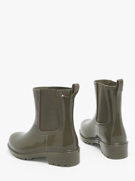 Bottes De Pluie Tommy hilfiger Vert accessoires 8213BDS vue secondaire 3