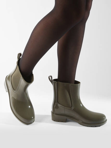 Bottes De Pluie Tommy hilfiger Vert accessoires 8213BDS vue secondaire 1