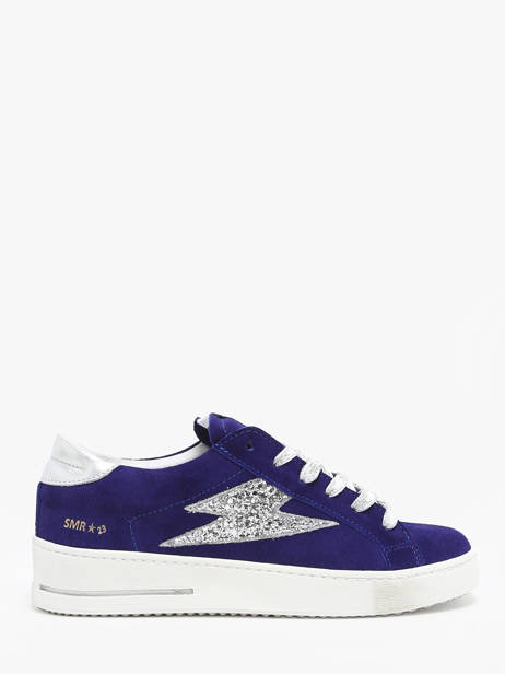 Sneakers Maya En Cuir Semerdjian Bleu accessoires MAYA668