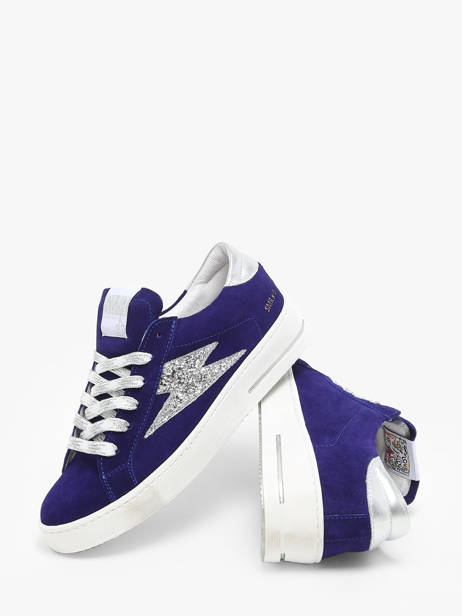 Sneakers Maya En Cuir Semerdjian Bleu accessoires MAYA668 vue secondaire 3