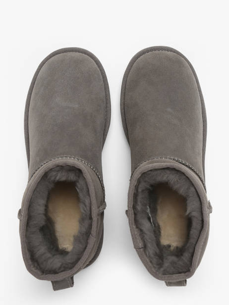 Boots Classic Mini Ii En Cuir Ugg Gris accessoires 1016222 vue secondaire 4
