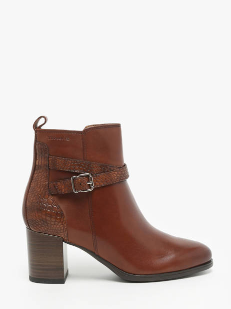 Bottines En Cuir Tamaris Marron accessoires 43