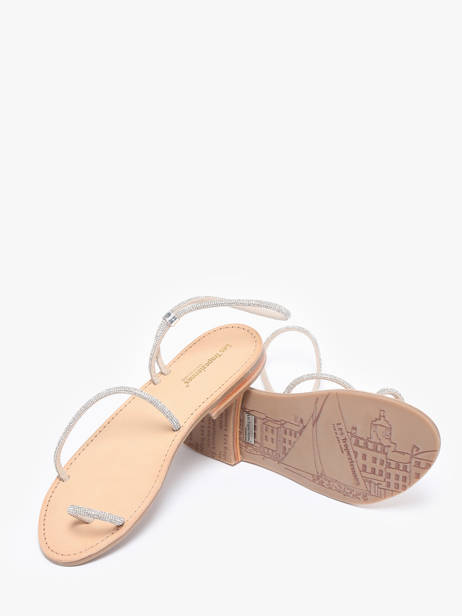 Nu-pieds En Cuir Les tropeziennes Argent accessoires HODAXA vue secondaire 2