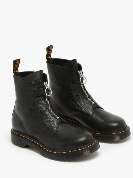 Bottines 1460 Pascal Front Zip En Cuir Dr martens Noir accessoires 32054001 vue secondaire 1