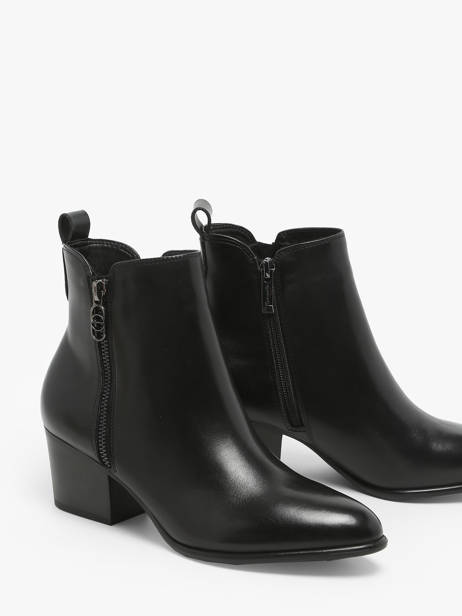 Bottines En Cuir Tamaris Noir accessoires 43 vue secondaire 2