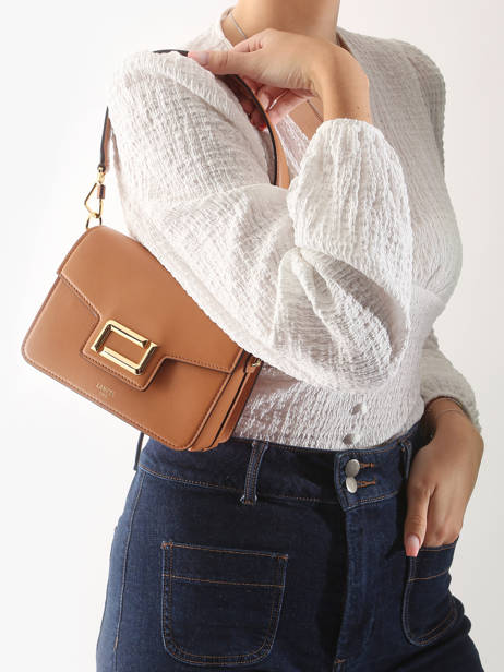 Sac Bandoulière Angele Cuir Lancel Marron angele A13147 vue secondaire 1