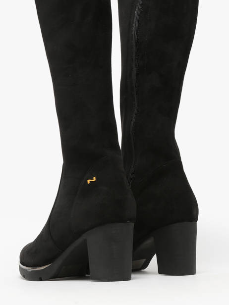Bottes à Talon En Cuir Nathan baume Noir accessoires 242N3404 vue secondaire 4