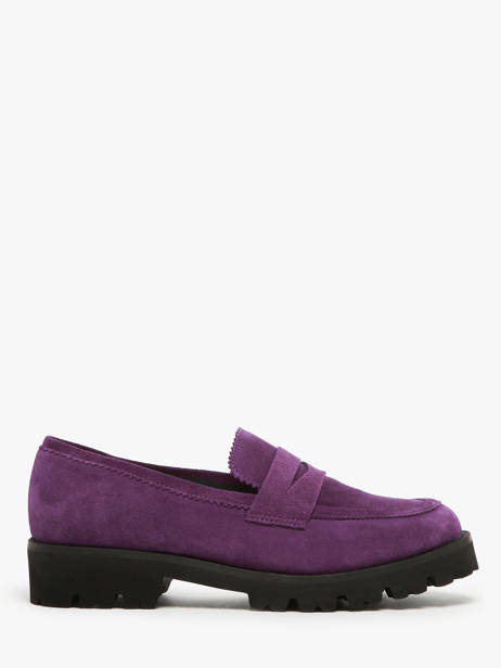 Mocassins En Cuir Myma Violet accessoires 1