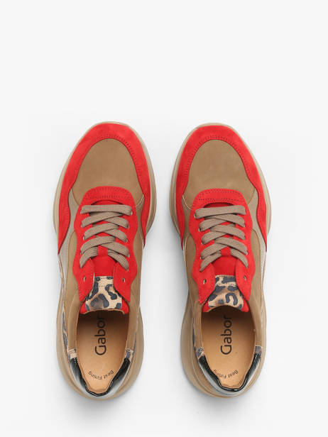 Sneakers En Cuir Gabor Orange accessoires 13 vue secondaire 4