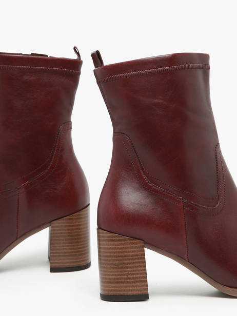 Bottines à Talon En Cuir Gabor Rouge accessoires 68 vue secondaire 3