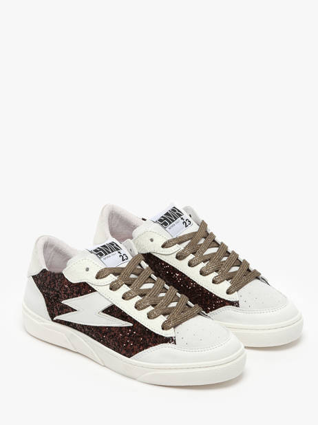 Sneakers Taline En Cuir Semerdjian Blanc accessoires TALIN305 vue secondaire 2