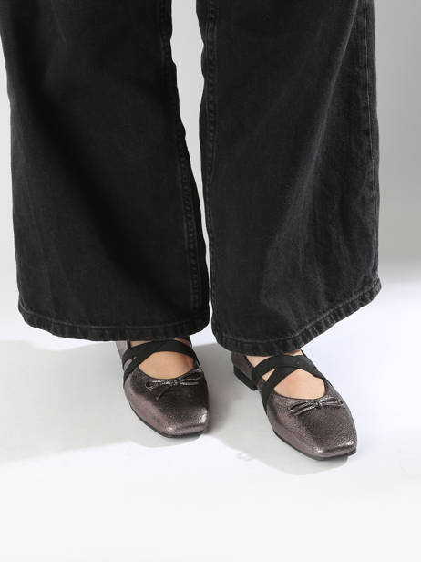 Ballerines Avec Brides En Cuir We do Argent accessoires CO55342G vue secondaire 1