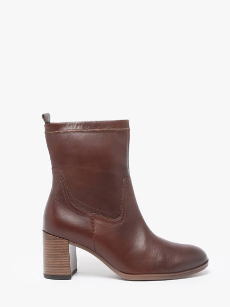 Bottines à Talon En Cuir Gabor Marron accessoires 55