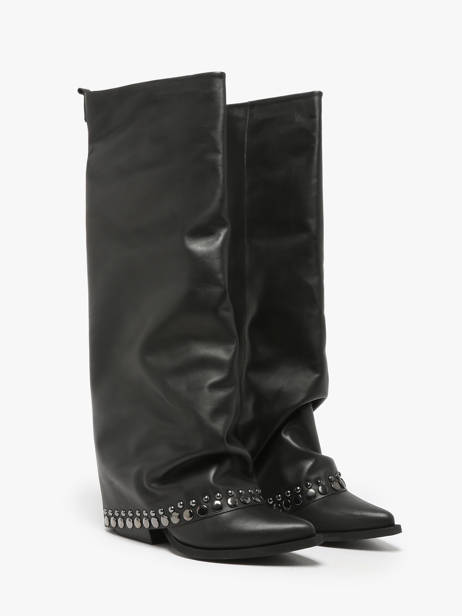 Bottes En Cuir N°6 Noir accessoires AN31 vue secondaire 2