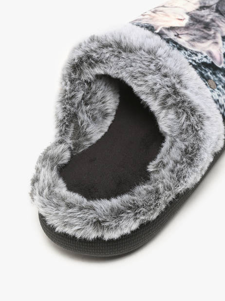 Chaussons Isotoner Beige accessoires 97419 vue secondaire 1