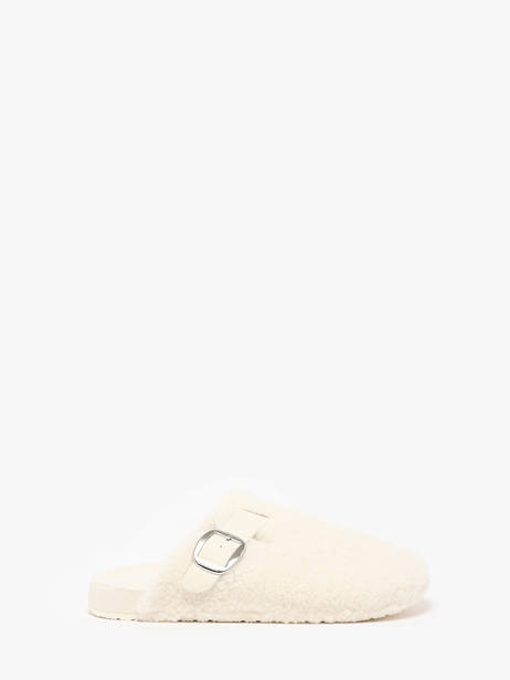 Chaussons Isotoner Blanc accessoires 97388 vue secondaire 4