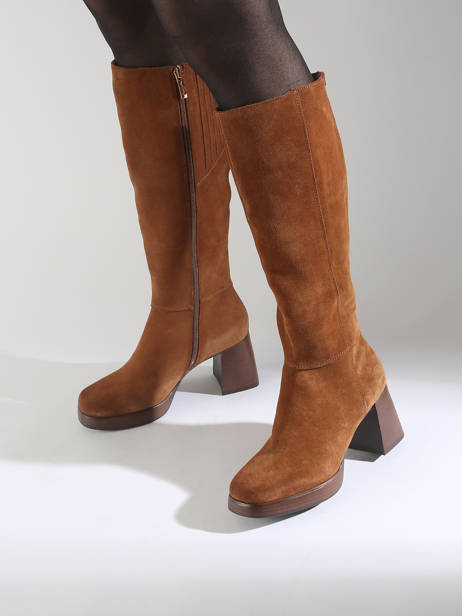 Bottes En Cuir Tamaris Marron accessoires 43 vue secondaire 1