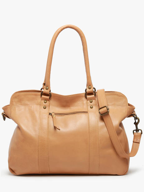 Sac Porté épaule A4 Cow Cuir Basilic pepper Marron cow BCOW78 vue secondaire 4